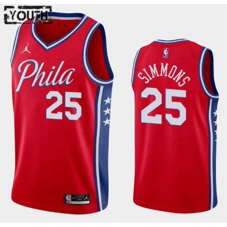 Maillot Basket Philadelphia 76ers Ben Simmons 25 2020-21 Jordan Brand Statement Edition Swingman - Enfant